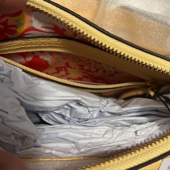 ALL LEATHER MINI VIVIAN CROSSBODY - SYCAMORE BANANA π - Picture 4 of 6